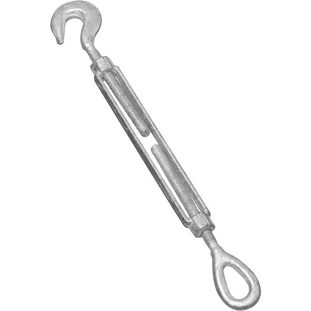 National Hardware National Hardware Galvanized Silver Forged Steel 6 in. L Hook/Eye Turnbuckle 700 lb 1 pk N177-493